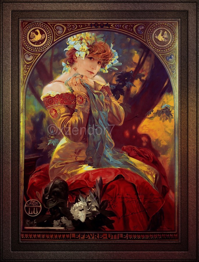 Sarah Bernhardt in La Princesse Lointaine by Alphonse Mucha